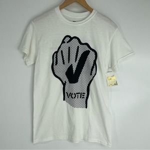 Obey NEW Graphic Vote Tee T-Shirt White Hand